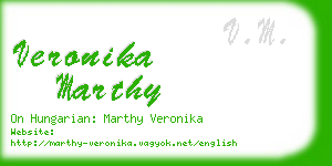 veronika marthy business card